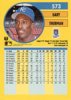 Gary Thurman  baseball card collectible - Main Image 2