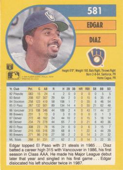 Edgar Diaz  baseball card collectible - Main Image 2