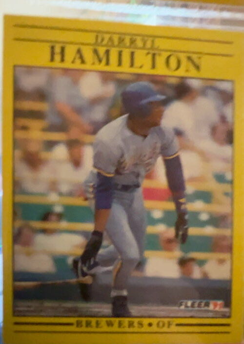 Darryl Hamilton  baseball card collectible - Main Image 3