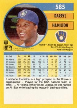 Darryl Hamilton  baseball card collectible - Main Image 2