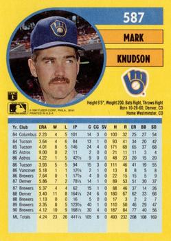 Mark Knudson  baseball card collectible - Main Image 2