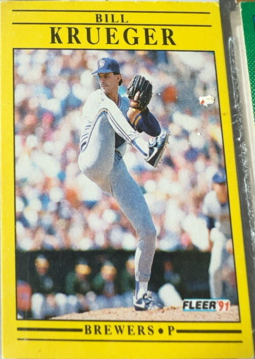Bill Krueger  baseball card collectible - Main Image 3
