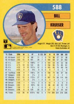 Bill Krueger  baseball card collectible - Main Image 2