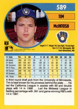 Tim McIntosh  baseball card collectible - Main Image 2