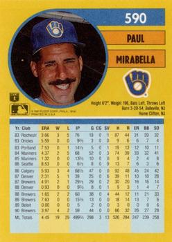 Paul Mirabella  baseball card collectible - Main Image 2