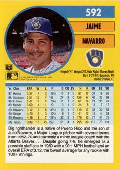 Jaime Navarro  baseball card collectible - Main Image 2