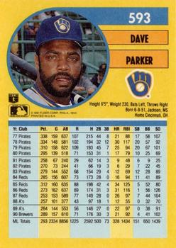 Dave Parker  baseball card collectible - Main Image 2