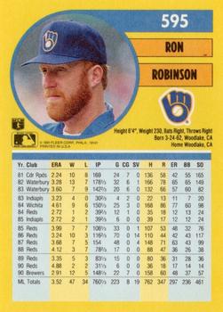 Ron Robinson  baseball card collectible - Main Image 2