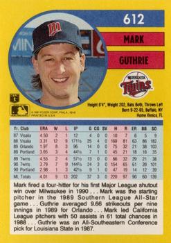 Mark Guthrie  baseball card collectible - Main Image 2