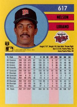 Nelson Liriano  baseball card collectible - Main Image 2