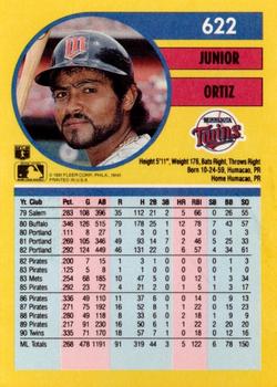 Junior Ortiz  baseball card collectible - Main Image 2