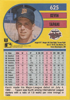Kevin Tapani  baseball card collectible - Main Image 2