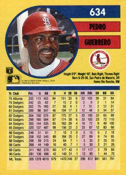 Pedro Guerrero  baseball card collectible - Main Image 2
