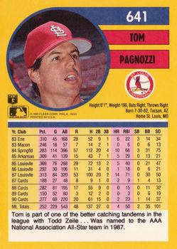 Tom Pagnozzi  baseball card collectible - Main Image 2