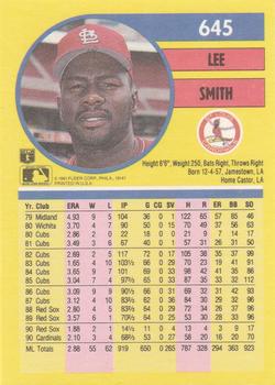 Lee Smith  baseball card collectible - Main Image 2