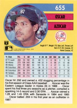 Oscar Azocar  baseball card collectible - Main Image 2