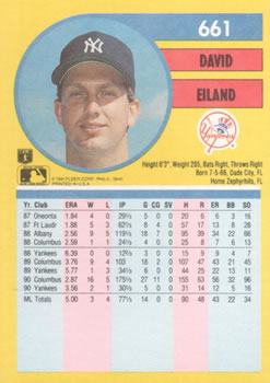 David Eiland  baseball card collectible - Main Image 2