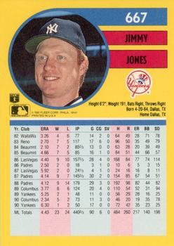 Jimmy Jones  baseball card collectible - Main Image 2