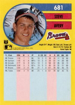 Steve Avery  baseball card collectible - Main Image 2