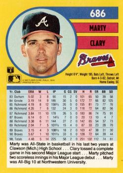 Marty Clary  baseball card collectible - Main Image 2