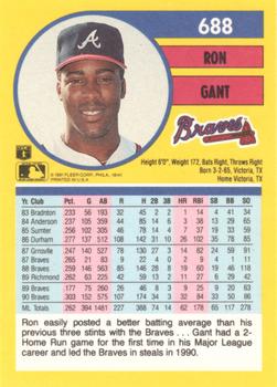 Ron Gant  baseball card collectible - Main Image 2