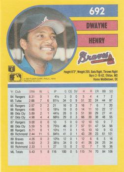 Dwayne Henry  baseball card collectible - Main Image 2
