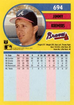 Jimmy Kremers  baseball card collectible - Main Image 2