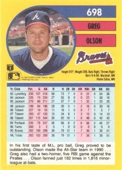 Greg Olson  baseball card collectible - Main Image 2
