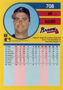 Jim Vatcher  baseball card collectible - Main Image 2