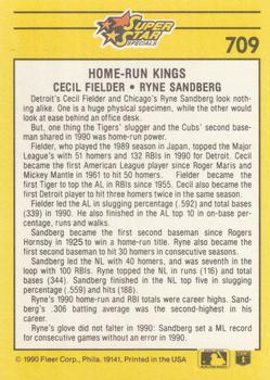 Home Run Kings (Ryne Sandberg / Cecil Fielder)  baseball card collectible - Main Image 2