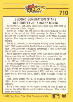 Second Generation Stars (Ken Griffey, Jr / Barry Bonds)  baseball card collectible - Main Image 2
