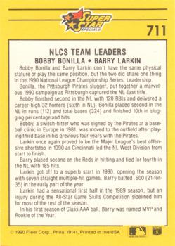 NLCS Team Leaders (Bobby Bonilla / Barry Larkin)  baseball card collectible - Main Image 2