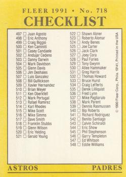 Checklist: Mariners / Orioles / Astros / Padres  baseball card collectible - Main Image 2