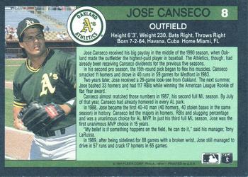 Jose Canseco  baseball card collectible - Main Image 2