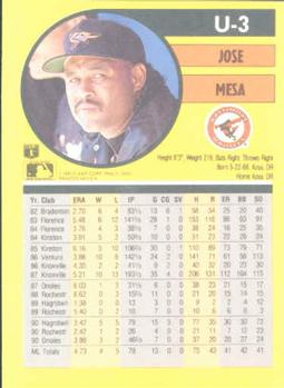 Jose Mesa  baseball card collectible - Main Image 2