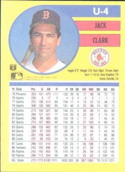 Jack Clark  baseball card collectible - Main Image 2