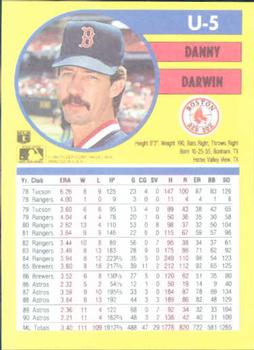 Danny Darwin  baseball card collectible - Main Image 2
