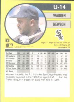 Warren Newson  baseball card collectible - Main Image 2