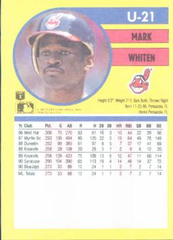 Mark Whiten  baseball card collectible - Main Image 2