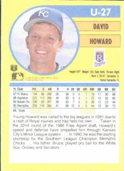 David Howard  baseball card collectible - Main Image 2
