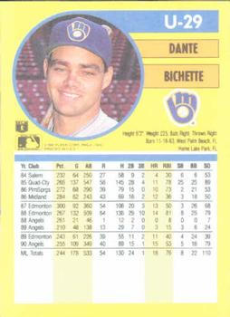 Dante Bichette  baseball card collectible - Main Image 2