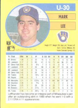 Mark Lee  baseball card collectible - Main Image 2