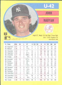 John Habyan  baseball card collectible - Main Image 2
