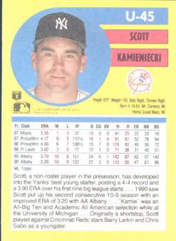 Scott Kamieniecki  baseball card collectible - Main Image 2