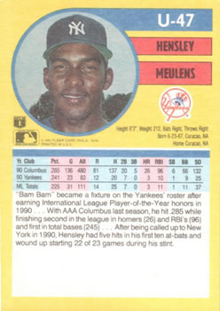 Hensley Meulens  baseball card collectible - Main Image 2