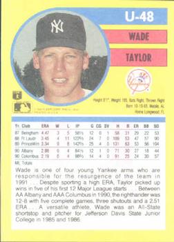 Wade Taylor  baseball card collectible - Main Image 2