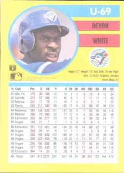 Devon White  baseball card collectible - Main Image 2