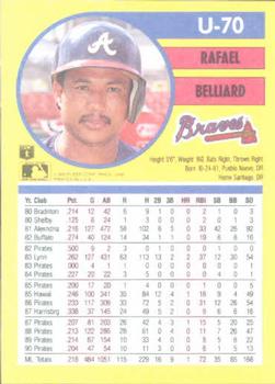 Rafael Belliard  baseball card collectible - Main Image 2