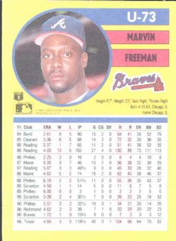 Marvin Freeman  baseball card collectible - Main Image 2