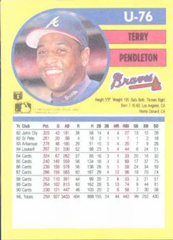 Terry Pendleton  baseball card collectible - Main Image 2